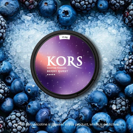 🍓 KORS Berry Burst 15mg Nicotine Pouches – Sweet, Fruity & Fresh