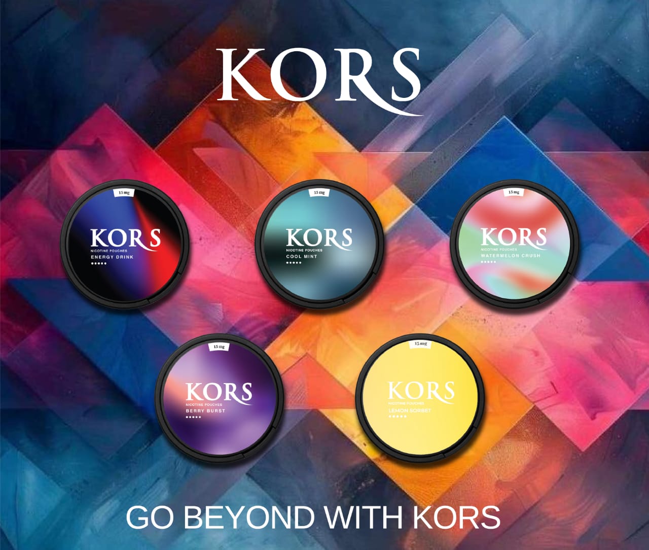 ⚡ KORS Energy Drink 15mg Nicotine Pouches – Bold, Sweet & Uplifting