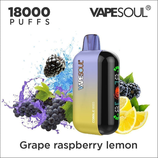 Vapesoul 18K Grape Raspberry Lemon – 18,000 Puffs Disposable Vape