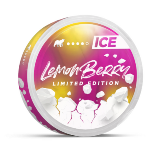 🍋🫐 ICE Lemon Berry 16mg Nicotine Pouches – Zesty, Fruity & Refreshing
