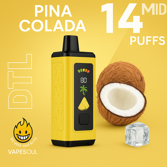 Vapesoul 14K Pina Colada – 14,000 Puffs DTL Disposable Vape