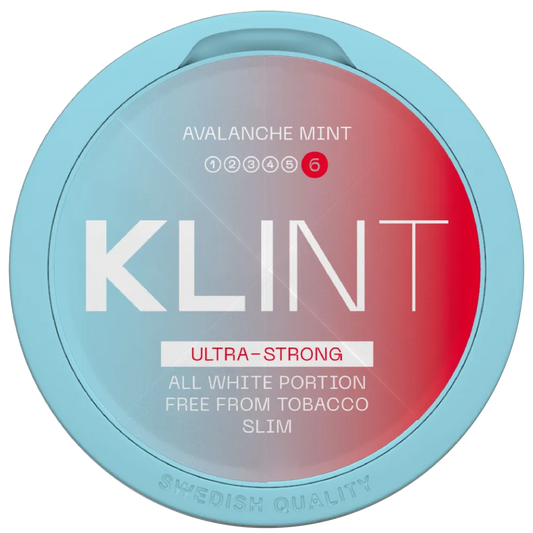 KLINT - Avalanche Mint 25mg Ultra - Nicotine Pouches – Extreme Mint Power