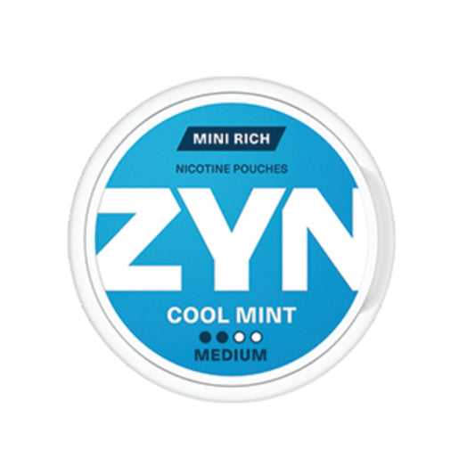 ZYN Medium Cool Mint Mini Rich Nicotine Pouches