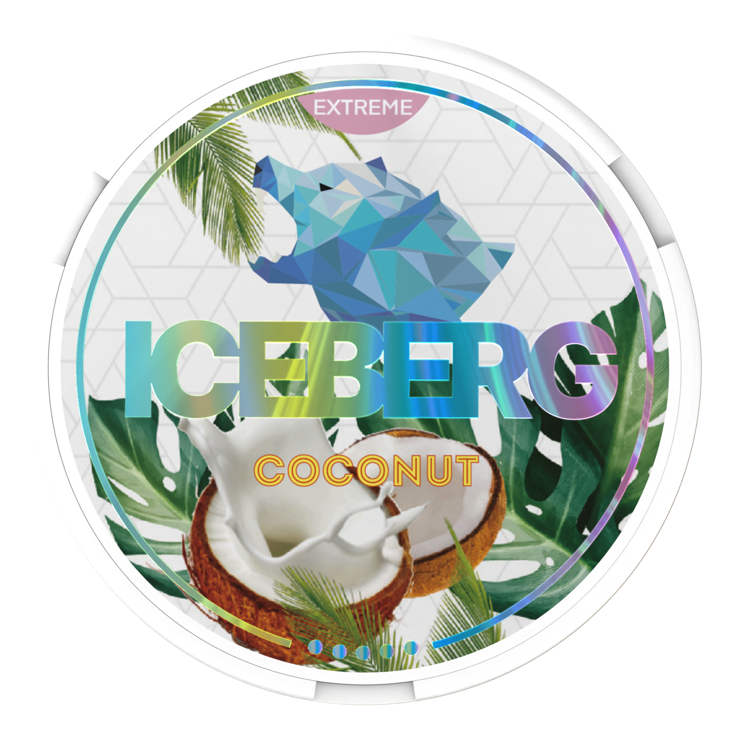 Iceberg Coconut 50mg Nicotine Pouches – Tropical & Strong Snus