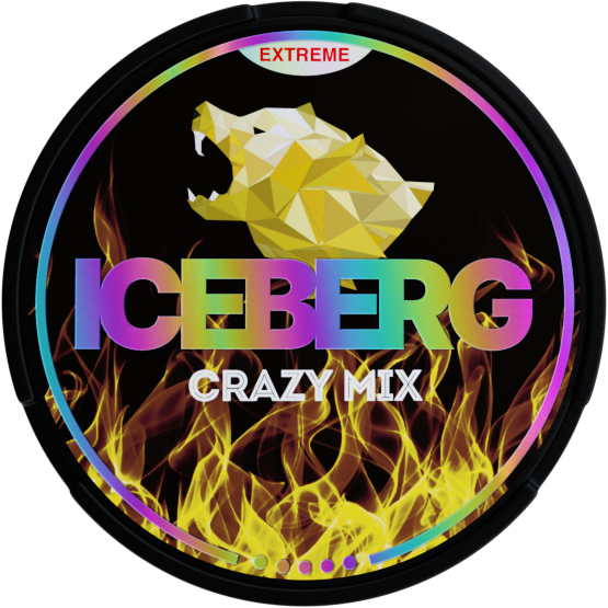 Iceberg Crazy Mix 50mg Nicotine Pouches – Bold & Strong Snus