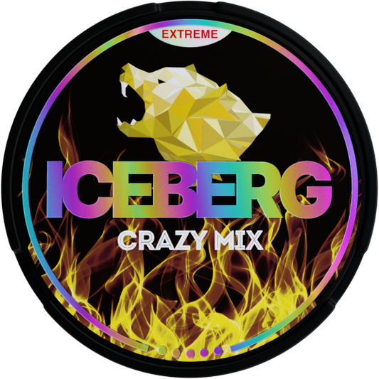 Iceberg Crazy Mix 50mg Nicotine Pouches – Bold & Strong Snus