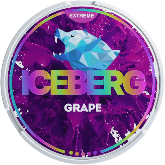 Iceberg Grape 50mg Nicotine Pouches - Juicy & Potent Snus