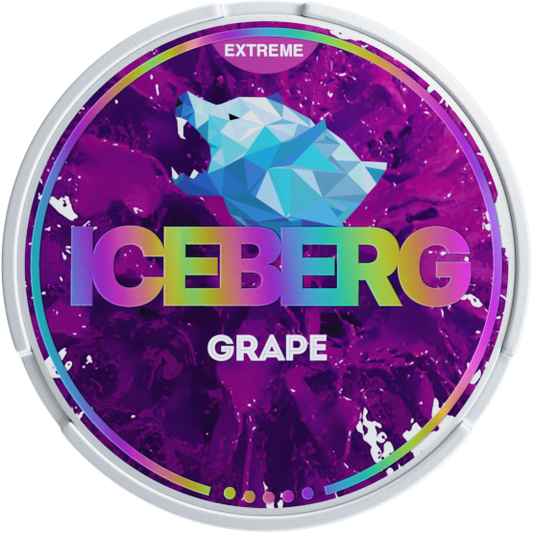 Iceberg Grape 50mg Nicotine Pouches - Juicy & Potent Snus
