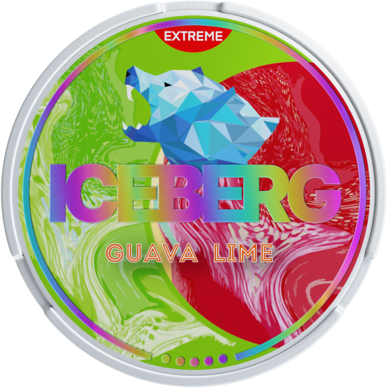 Iceberg Guava Lime 50mg Nicotine Pouches – Zesty Powerful Snus