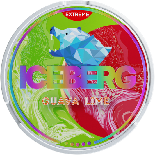 Iceberg Guava Lime 50mg Nicotine Pouches – Zesty Powerful Snus