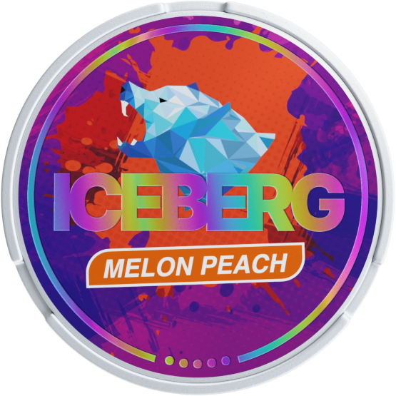 Iceberg Melon Peach 50mg Nicotine Pouches – Sweet Intense Snus