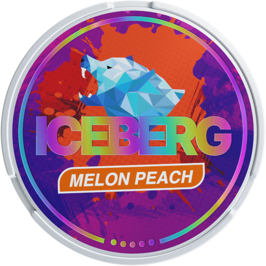 Iceberg Melon Peach 50mg Nicotine Pouches – Sweet Intense Snus