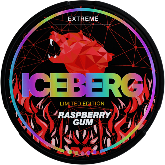 Image of Iceberg Raspberry Gum 50mg Nicotine Pouch