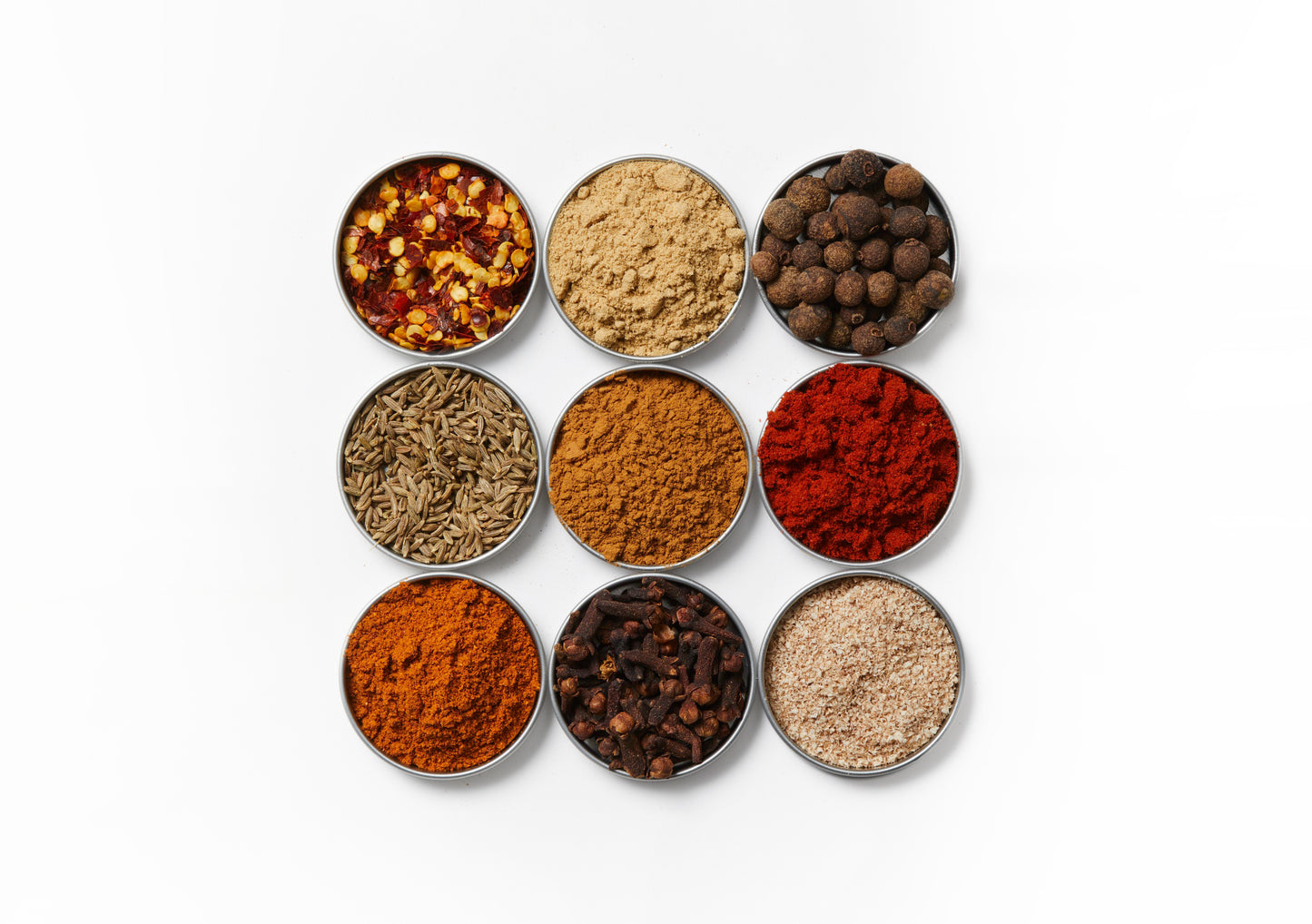 9 in One Spice Mix with nine spices in bowls