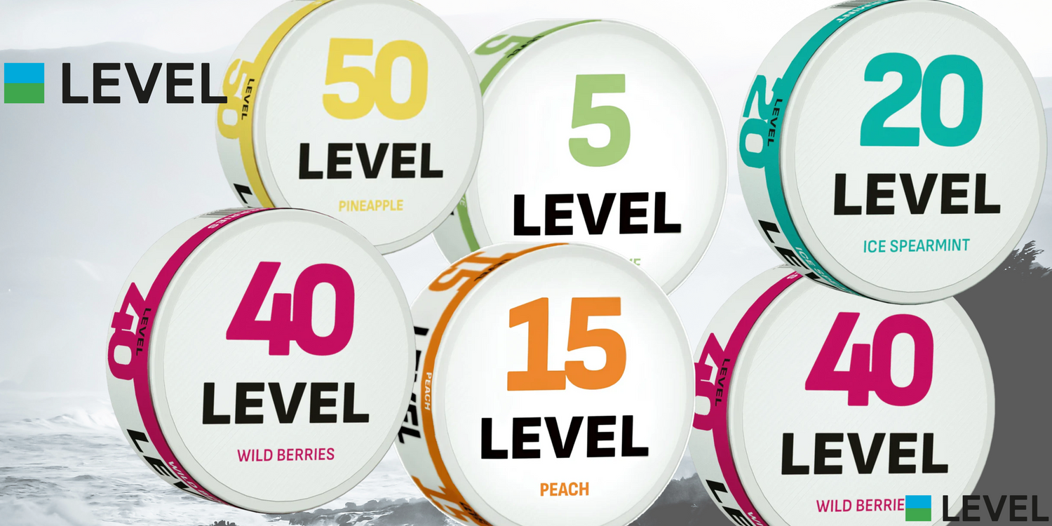 LEVEL Nicotine Pouches – Precision Strength from 5mg to 50mg