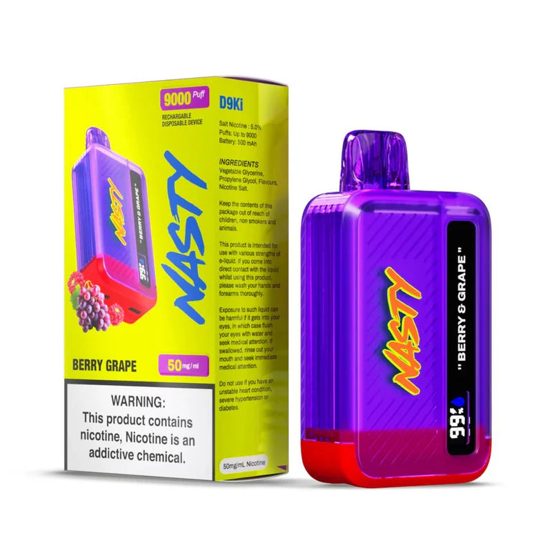 Nasty Bar 9K Berry Grape – 5% Nicotine | 9,000 Puffs