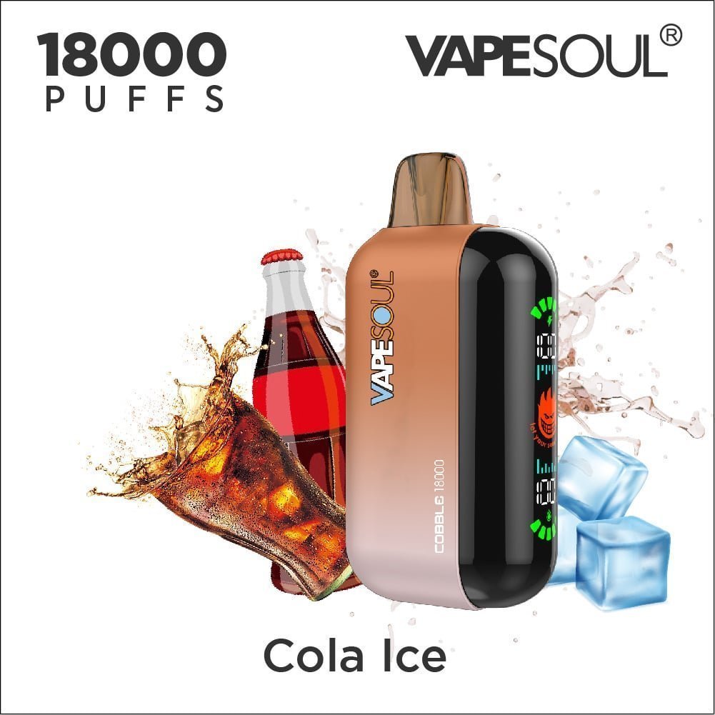 Vapesoul 18K Cola Ice 18,000 Puffs Disposable Vape - Distrosnus Vapesoul 18K Cola Ice 18,000 Puffs Disposable Vape - Distrosnus