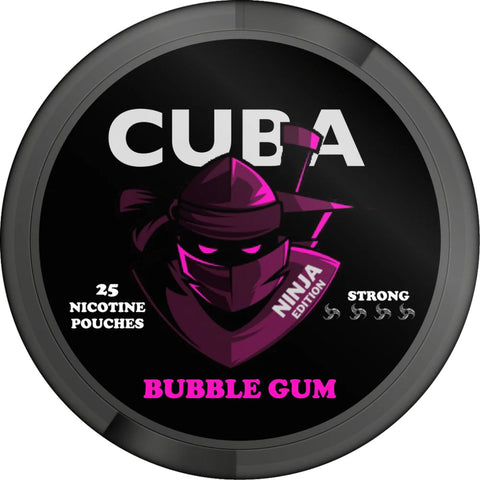 Cuba Ninja Bubblegum 30mg Nicotine Pouches