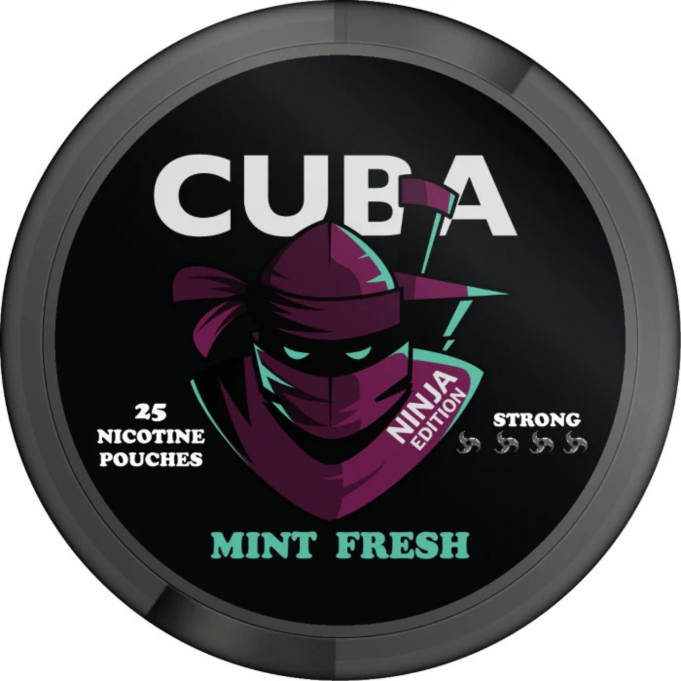 Cuba Ninja Mint Fresh 30mg Nicotine Pouches