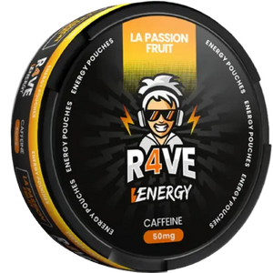 R4VE - Energy Passion Fruit - 50mg caffeine Pouch