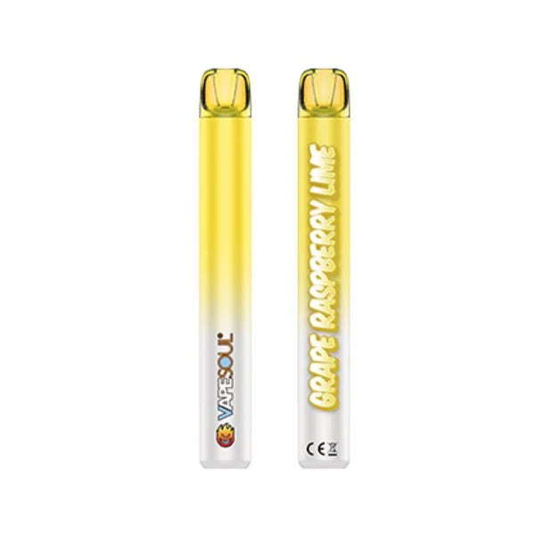 Vapesoul 3000 Grape Raspberry Lime – 5% Nicotine | Disposable Vape