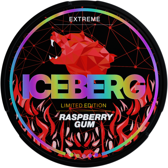 Iceberg Raspberry Gum 50mg - Distrosnus