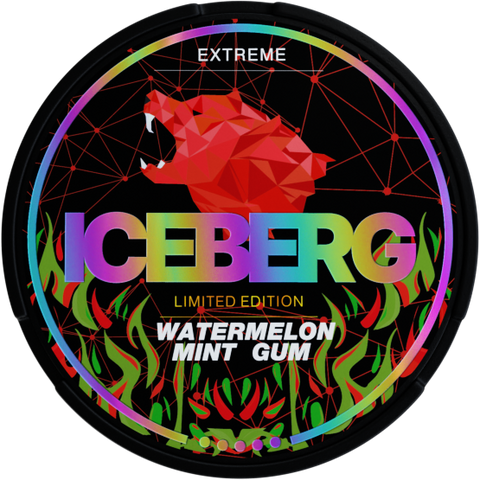 Image of Iceberg Watermelon Mint Gum 50mg Nicotine Pouch

