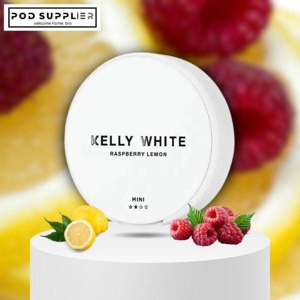 Kelly White Raspberry Kelly White Raspberry Lemon 8mg Nicotine Pouches - Distrosnus