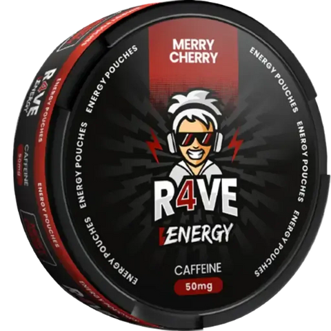 R4VE - Energy Merry Cherry - 50mg Caffeine Pouch