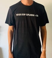 Never Stop Exploring North Face T-shirt Large