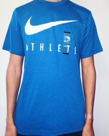 Nike Athlete Swoosh logo Dri-Fit T-shirt Medium