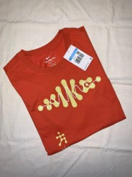 Orange nike t shirt best sale